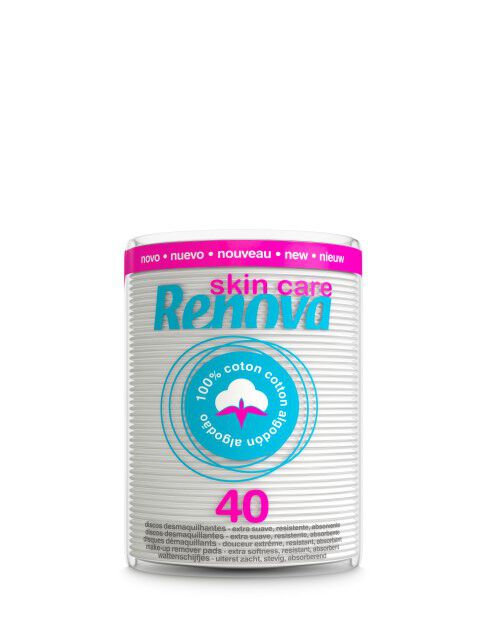 Discos Desmaquilhantes de Algod&atilde;o Skin Care Maxi